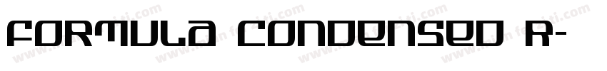 Formula Condensed R字体转换